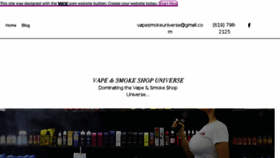 What Vapesmokeuniverse.com website looked like in 2018 (5 years ago)