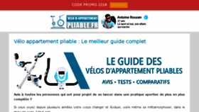 What Velo-d-appartement-pliable.fr website looked like in 2018 (5 years ago)