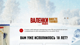 What Valenkivodka.com website looked like in 2018 (5 years ago)