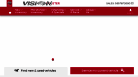 What Visionnissanwebster.com website looked like in 2018 (5 years ago)