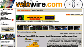 What Velowire.com website looked like in 2018 (5 years ago)