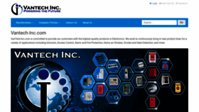 What Vantech-inc.com website looked like in 2018 (5 years ago)
