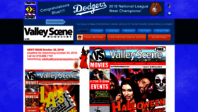 What Valleyscenemagazine.com website looked like in 2018 (5 years ago)