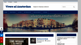 What Vivereamsterdam.com website looked like in 2018 (5 years ago)