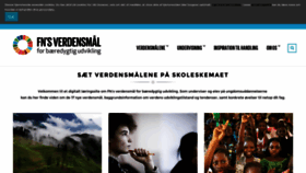 What Verdensmaalene.dk website looked like in 2018 (5 years ago)