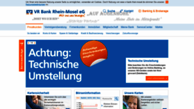 What Vr-bank-rhein-mosel.de website looked like in 2018 (5 years ago)