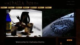 What Valhallahorns.com website looked like in 2018 (5 years ago)