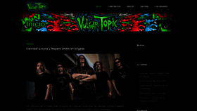 What Vulgartopic.com website looked like in 2018 (5 years ago)