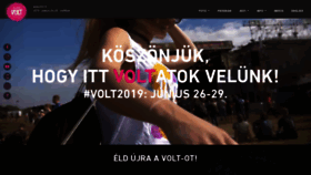 What Volt.hu website looked like in 2018 (5 years ago)