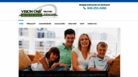 What Visiononemortgage.com website looked like in 2018 (5 years ago)