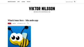 What Viktornilsson.com website looked like in 2018 (5 years ago)