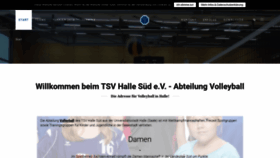 What Volleyball-halle.de website looked like in 2018 (5 years ago)