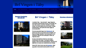 What Vingentaby.se website looked like in 2018 (5 years ago)