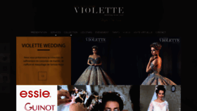 What Violette.tn website looked like in 2018 (5 years ago)