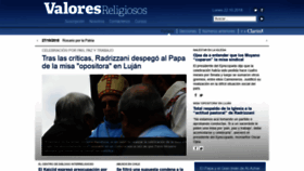 What Valoresreligiosos.com.ar website looked like in 2018 (7 years ago)