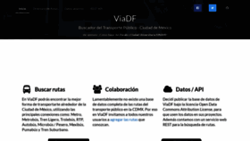 What Viadf.com.mx website looked like in 2018 (5 years ago)