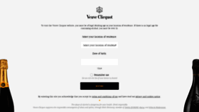 What Veuve-clicquot.com website looked like in 2018 (5 years ago)
