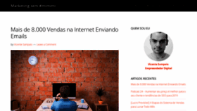 What Vicentesampaio.com.br website looked like in 2018 (5 years ago)