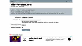 What Videoreverser.com website looked like in 2018 (5 years ago)