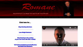 What Vanceromane.com website looked like in 2018 (5 years ago)