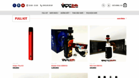 What Vape24h.com website looked like in 2018 (5 years ago)