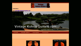 What Vintagekohnoguitars.com website looked like in 2018 (5 years ago)