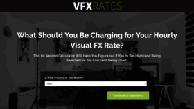 What Vfxrates.com website looked like in 2018 (5 years ago)