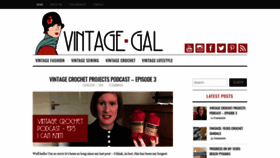 What Vintagegal.co.uk website looked like in 2018 (5 years ago)