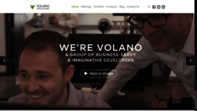 What Volanosolutions.com website looked like in 2018 (5 years ago)