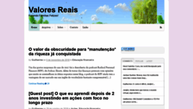What Valoresreais.com website looked like in 2018 (5 years ago)