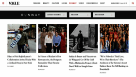 What Voguerunway.com website looked like in 2018 (5 years ago)