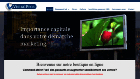 What Visualpros.fr website looked like in 2018 (5 years ago)