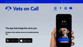 What Vetsoncall.pet website looked like in 2018 (5 years ago)