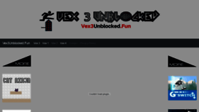 What Vex3unblocked.fun website looked like in 2018 (5 years ago)