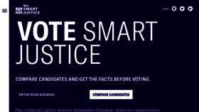 What Votesmartjustice.org website looked like in 2018 (5 years ago)