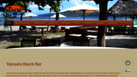 What Vanuatubeachbar.com website looked like in 2018 (5 years ago)