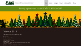 What Vanocni-stromky.cz website looked like in 2018 (7 years ago)