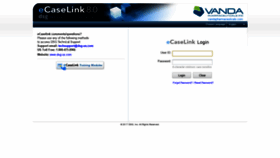What Vanda.ecaselink.com website looked like in 2018 (5 years ago)