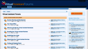 What Virtualassistantforums.com website looked like in 2018 (5 years ago)