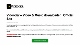 What Videoder-apk.com website looked like in 2018 (5 years ago)