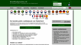 What Voetbalpoules.nl website looked like in 2018 (7 years ago)