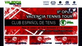 What Valenciatennistour.es website looked like in 2018 (5 years ago)