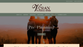 What Voranfuneralhome.com website looked like in 2018 (5 years ago)