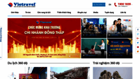 What Vietravel-vn.com website looked like in 2018 (5 years ago)