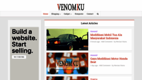 What Venomku.com website looked like in 2018 (5 years ago)