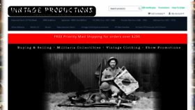 What Vintageproductions.com website looked like in 2018 (5 years ago)
