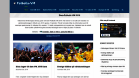 What Vm-fotboll.se website looked like in 2018 (5 years ago)