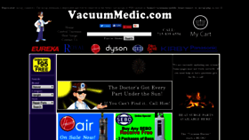 What Vacuummedic.com website looked like in 2018 (5 years ago)
