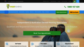 What Valuehearing.com.au website looked like in 2018 (5 years ago)