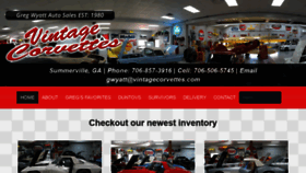 What Vintagecorvettes.com website looked like in 2018 (5 years ago)